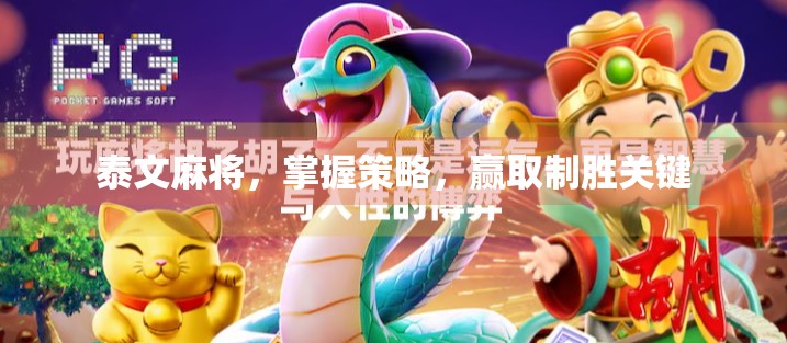 泰文麻将，掌握策略，赢取制胜关键