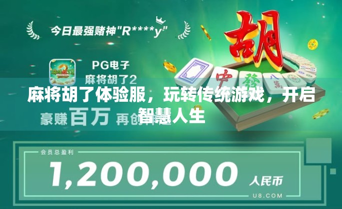 麻将胡了体验服，玩转传统游戏，开启智慧人生