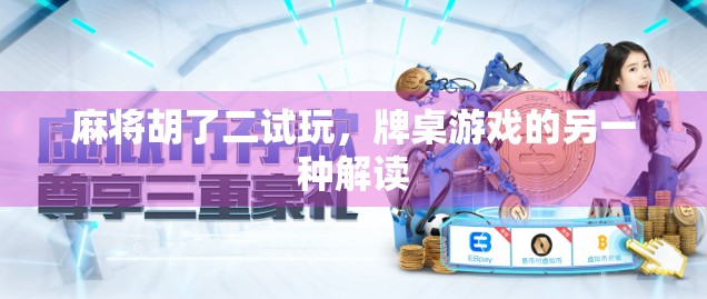 麻将胡了二试玩，牌桌游戏的另一种解读