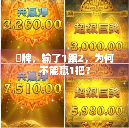 驝牌，输了1跟2，为何不能赢1把？