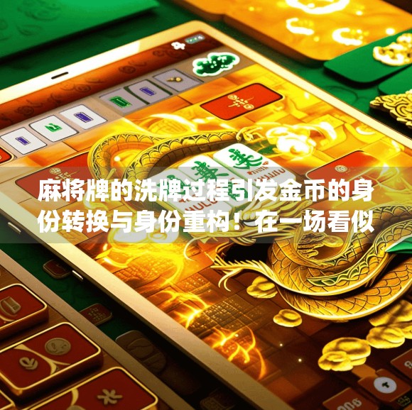 麻将牌的洗牌过程引发金币的身份转换与身份重构！在一场看似仅仅是麻将牌的简单游戏里，一枚金币竟被赋予了新的身份，成为牌！这是一场令人惊叹的身份 Swap，也是一场与牌相融合的身份转换！