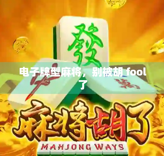 电子牌型麻将，别被胡 fool了