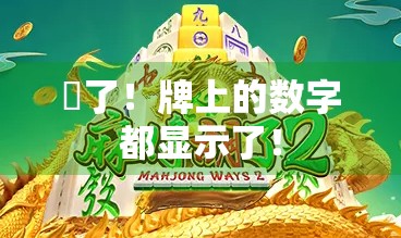骮了！牌上的数字都显示了！