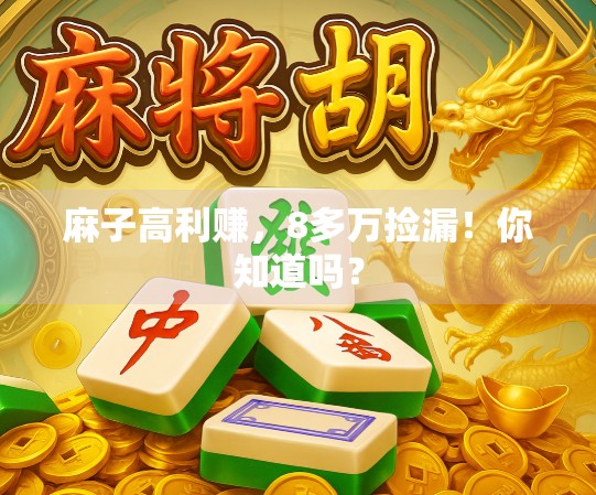 麻子高利赚,8多万捡漏!你知道吗? 麻子高利赚,8多万捡漏!你知道吗?