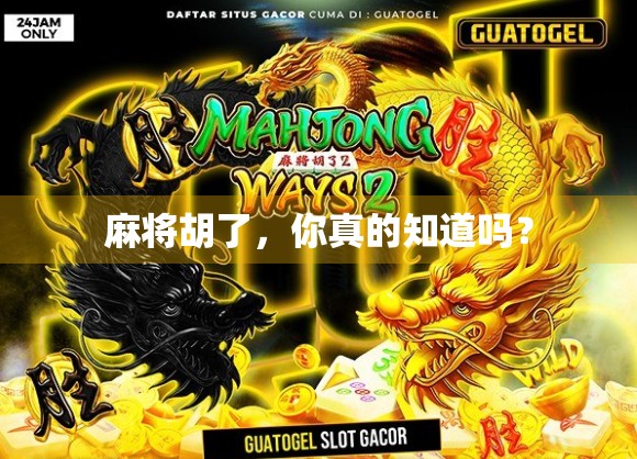 麻将胡了，你真的知道吗？
