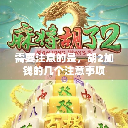 需要注意的是,胡2加钱的几个注意事项 需要注意的是,胡2加钱的几个注意事项