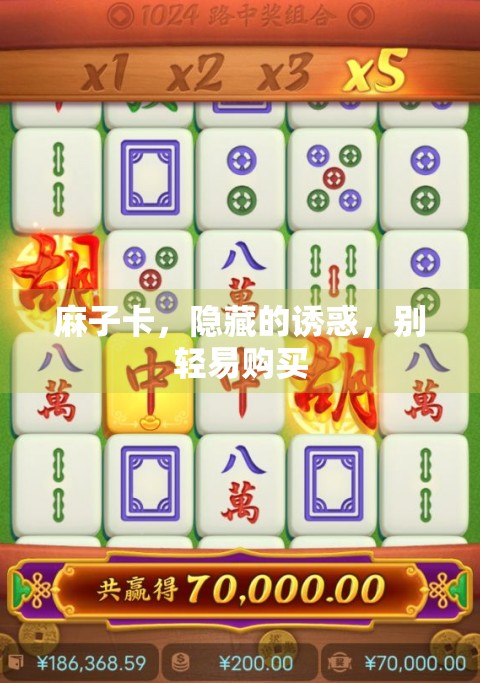 麻子卡，隐藏的诱惑，别轻易购买