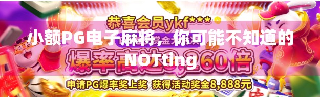 小额PG电子麻将，你可能不知道的NOTting