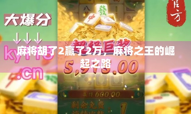 麻将胡了2赢了2万,麻将之王的崛起之路 麻将胡了2赢了2万,麻将之王的崛起之路