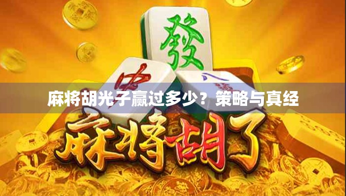 麻将胡光子赢过多少？策略与真经