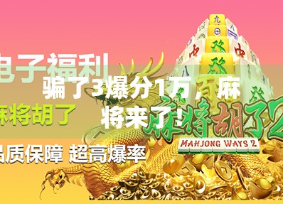 骗了3爆分1万,麻将来了! 骗了3爆分1万,麻将来了!