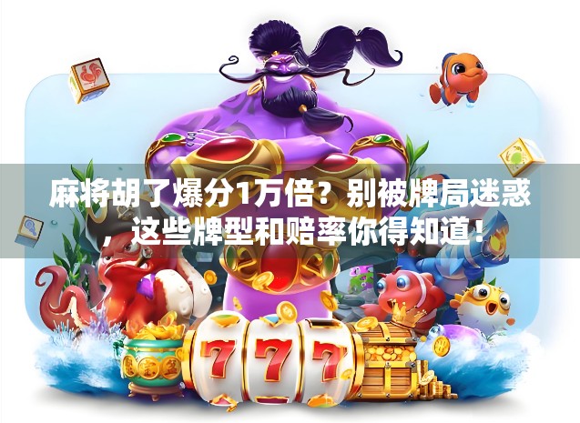 麻将胡了爆分1万倍？别被牌局迷惑，这些牌型和赔率你得知道！