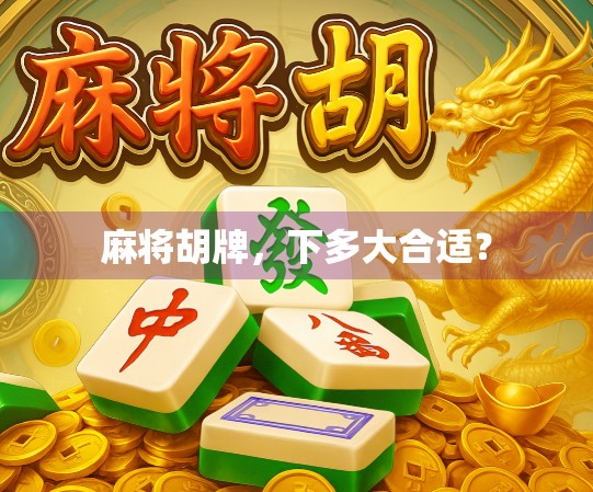 麻将胡牌,下多大合适? 麻将胡牌,下多大合适?