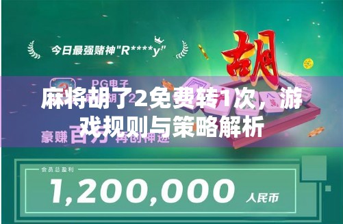 麻将胡了2免费转1次，游戏规则与策略解析