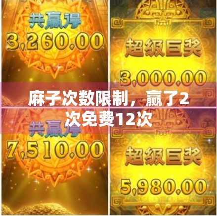 麻子次数限制,赢了2次免费12次