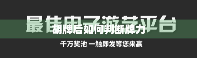 胡牌后如何判断牌力