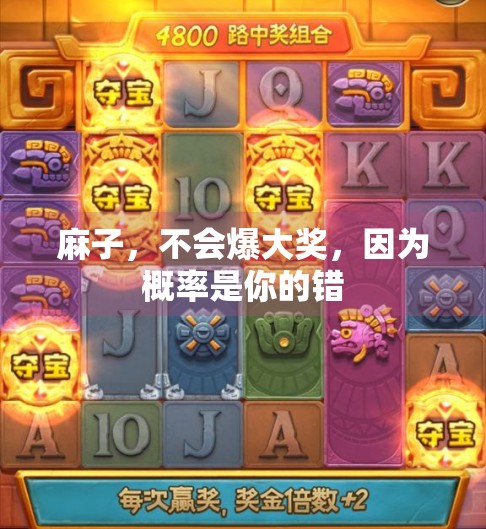 麻子，不会爆大奖，因为概率是你的错