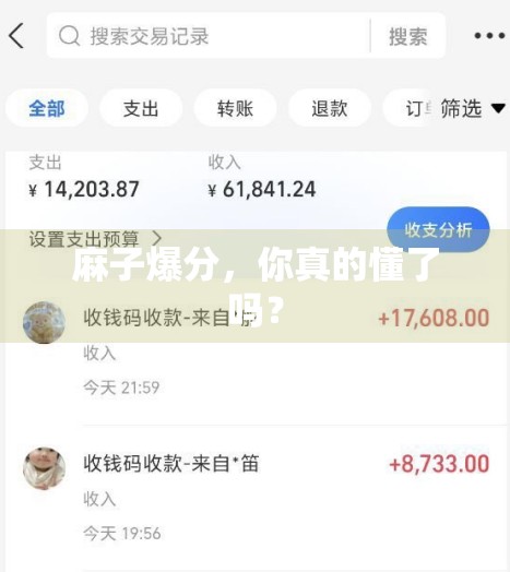 麻子爆分，你真的懂了吗？