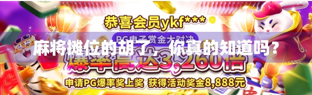 麻将摊位的胡了,你真的知道吗? 麻将摊位的胡了,你真的知道吗?