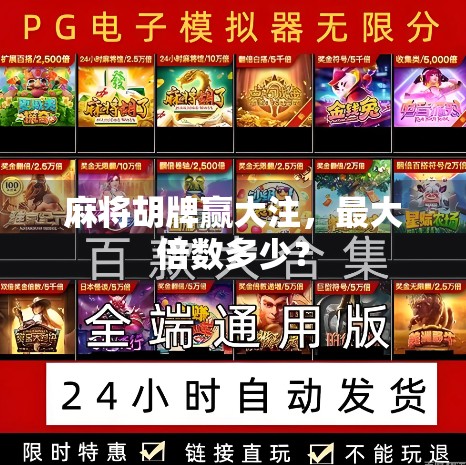 麻将胡牌赢大注，最大倍数多少？