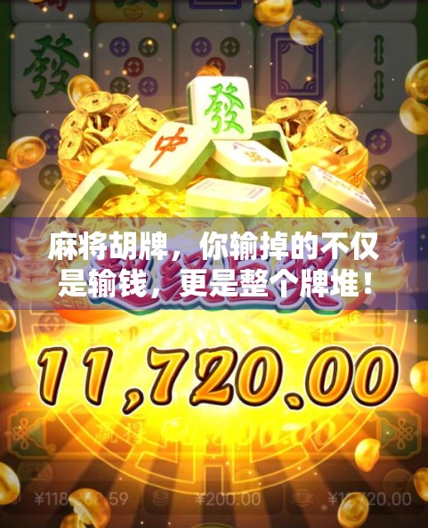 麻将胡牌，你输掉的不仅是输钱，更是整个牌堆！
